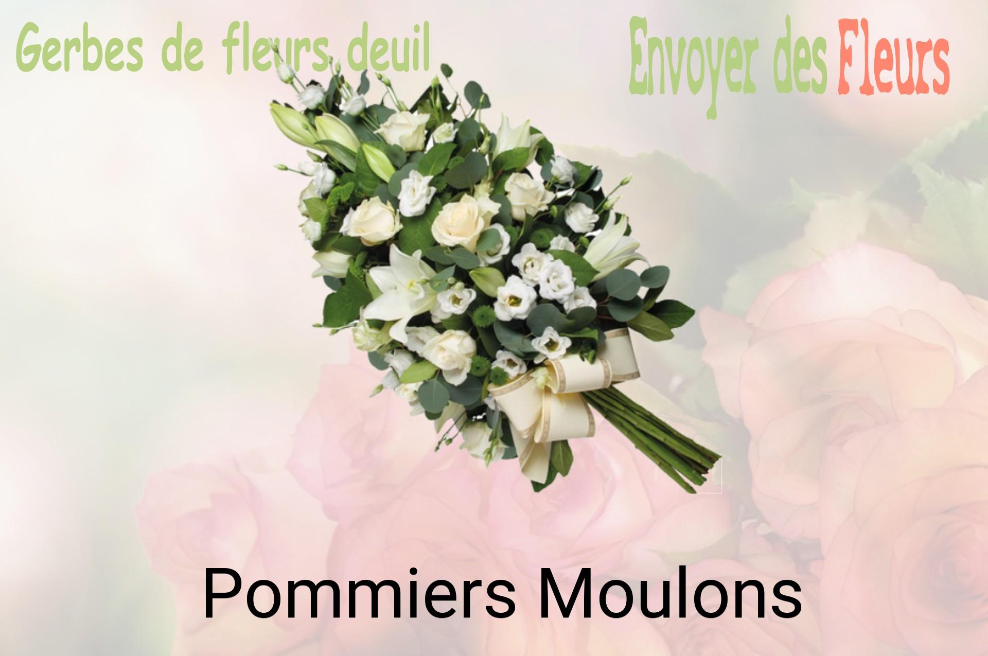 Gerbe de fleurs de deuil livrée à Pommiers-Moulons